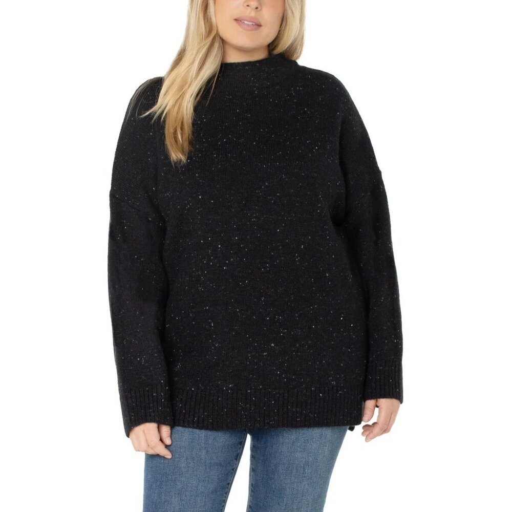 Well Worn Ladies' Nep Yarn Sweater Black XXL - Picture 2 of 9